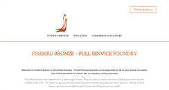 Desktop Screenshot of firebirdbronze.com