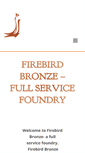 Mobile Screenshot of firebirdbronze.com