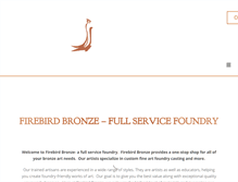 Tablet Screenshot of firebirdbronze.com